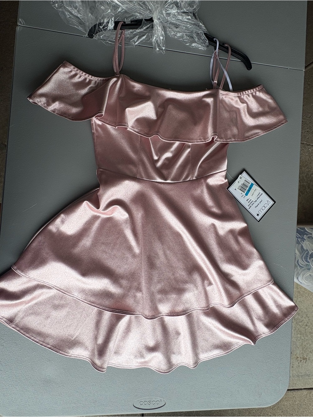 NWT Juniors B Darlin Off-Shoulder homecoming Dress  9/10